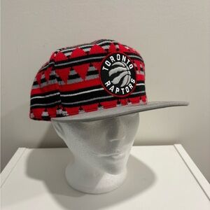 Toronto Raptors Patterned Cap Hat SnapBack Mitchell And Ness Osfa New